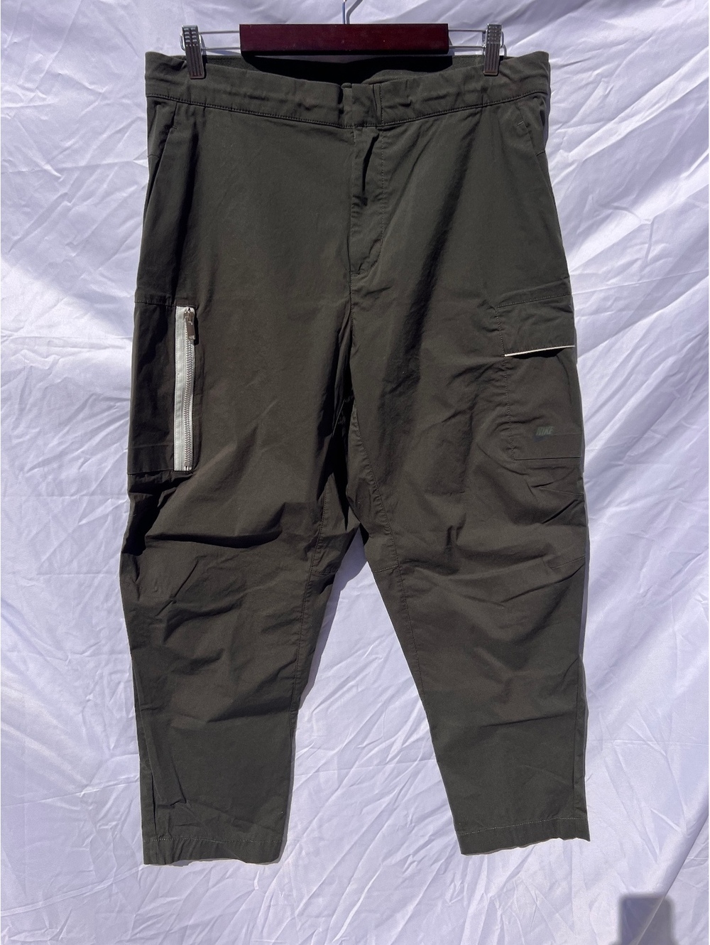 Nike Sportswear Style Essentials Cargo Pants Men’s 36 Olive Woven Utility